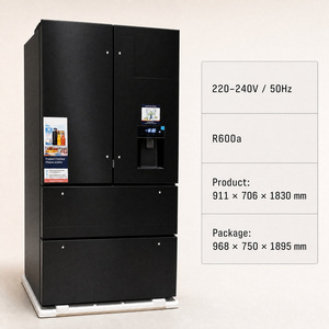 Réfrigérateur-congélateur 575L avec distributeur d'eau, compresseur R600A, économie d'énergie, refroidissement latéral pour usage en restaurant et en magasin - Product Image 2