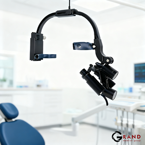 Lámpara Frontal LED Dental con Lupas Binoculares 2.5X 3.5X Tipo Diadema 5W Lámpara Quirúrgica Dental con <span class=keywords><strong>Lupa</strong></span> <span class=keywords><strong>Binocular</strong></span> - Product Image 2