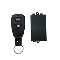Télécommande sans fil 1CH 433MHz avec 2 boutons DC12V 1 canal relais RF commutateur émetteur récepteur Code fixe