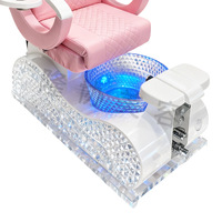 Fauteuil de massage électrique pour pédicure et manucure haut de gamme en cuir sans fil, exclusivité transfrontalière pour salons de beauté et spas