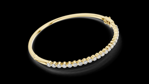 Rose <b>Gold</b> Classic Diamond Tennis <b>Bracelet</b> Sterling Silver Plated Party Gift Luxury Fine Jewelry Women Featuring Timeless Design - Product Image 6