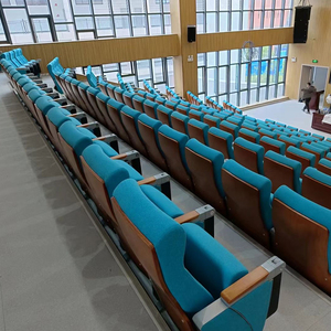 Proveedor de China, venta al por mayor, <span class=keywords><strong>silla</strong></span> de sala de teatro, sillas clásicas de auditorio de tela 3 en 1 con tablero de escritura - Product Image 5