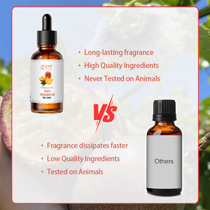 Huile parfumée à <span class=keywords><strong>la</strong></span> pêche pour femmes, bougies parfumées, cires fondantes, diffuseur d'ambiance, parfum longue durée, arôme sucré, naturel, écologique, haut <span class=keywords><strong>de</strong></span> gamme - Product Image 3