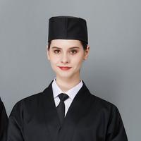 Ensemble tablier et toque de chef respirants de qualité supérieure, style japonais, avec logo personnalisé, pour adultes