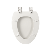 Siège de toilette allongé en bois moulé de qualité supérieure avec mécanisme de fermeture douce et démontage rapide pour le nettoyage – Accessoire de salle de bain moderne