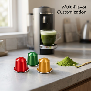 Cápsulas de Matcha de Hierba de Limón, Cápsulas de Té Verde Herbal, Cápsulas para Cafetera, Venta al por Mayor, OEM, Etiqueta Privada, Suministro Personalizado - Product Image 1