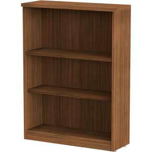Librería moderna de tres estantes de nogal de la serie Alera Valencia, 31 3/4 pulgadas de ancho x 14 pulgadas de profundidad x 39 3/8 pulgadas de alto - Product Image 2