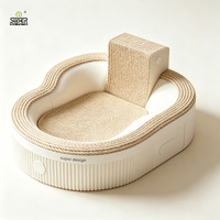 Fabricant de produits pour animaux de compagnie Cloud Style : Griffoir pour chat en forme de bol, résistant à l'usure, lit à griffer pour chat, solution personnalisée de marque et d'emballage