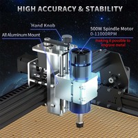 Máquina CNC Router CNC4540 de 500W y 3 Ejes con Cojinete de Husillo Único para Pequeños Negocios, Multifunción, para Fabricación de Letreros, Madera y Acrílico