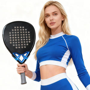 โครงคาร์บอนไฟเบอร์ทนทาน รูปทรงเพชร ไม้พายแพเดลแบบพกพา พร้อมระบบดูดซับแรงกระแทกเพื่อลดการสั่นสะเทือนเมื่อโดนกระแทก - Product Image 4