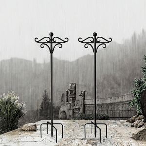 Support de suspension réglable en métal robuste pour paniers de fleurs, résistant aux intempéries, idéal pour décorations de jardin - Product Image 3