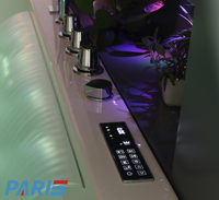 OEM/ODM Bain à remous intérieur personnalisé à jets d'air Offre Spéciale cascade en verre acrylique de massage pour 2 personnes Baignoire villa égouttoir