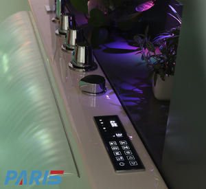 OEM/ODM Custom ized Indoor Air Jetted Whirlpool Hot Sale Acrylglas Wasserfall Massage für 2 Personen Drainer Villa Badewanne - Product Image 4