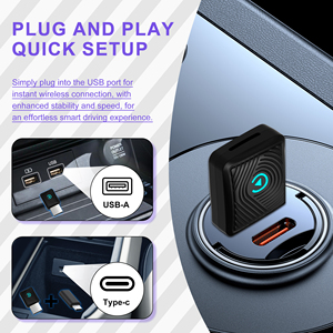 Adaptador Inalámbrico CarPlay 2 en 1 con Diseño Mini <span class=keywords><strong>USB</strong></span> para Autos, Conexión Estable con Apple CarPlay por Cable - Product Image 2