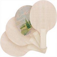 Raquettes de ping-pong en bois HUIY, non finies, fabriquées au Shandong, pour une expérience de peinture unique.