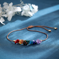 Go2boho Bracelet de perles en pierre naturelle diamant fait à la main pour femmes réglable Boho Chic bijoux géométriques pour anniversaire