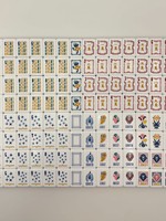 Tuiles de mahjong en cristal, motif feuille de ginkgo rouge, style américain, jeu pour 3 ou 4 joueurs