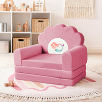 Canapé modulaire pour enfants ultra doux de style moderne, mousse à mémoire de forme, confortable, avec dossier coussiné, pour chambre et salon, 4-7 ans