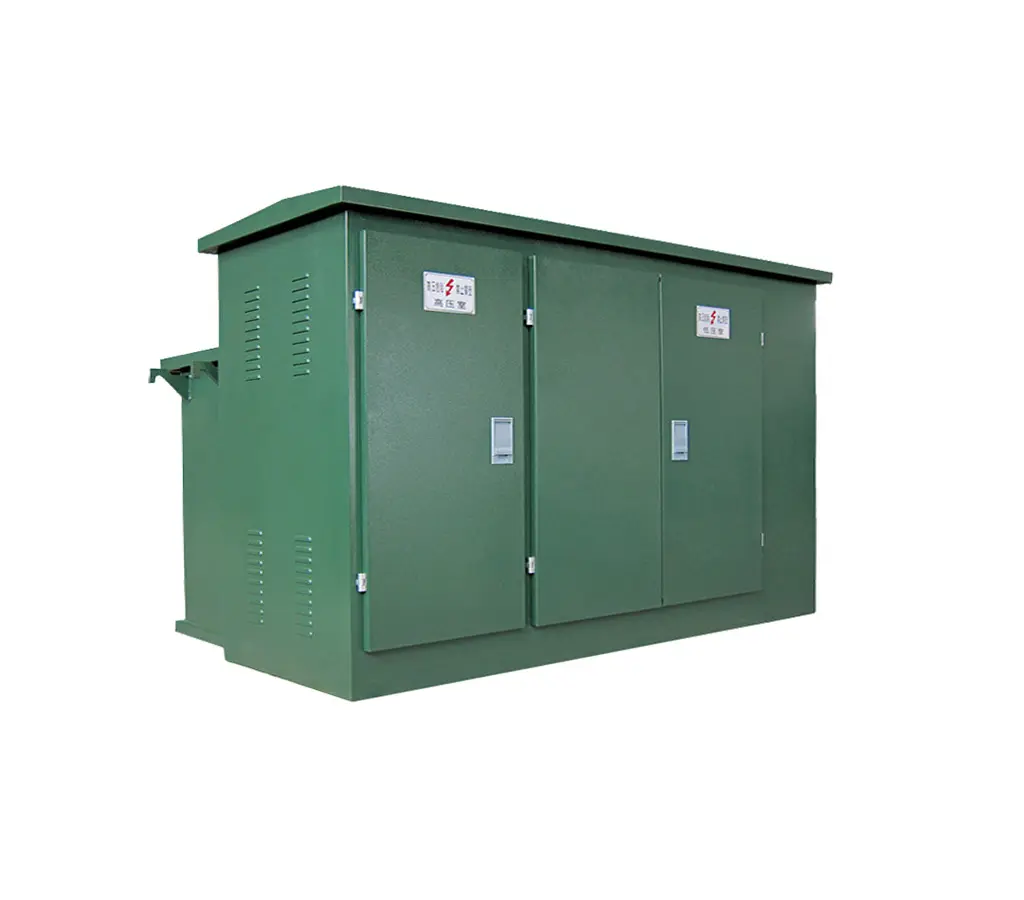 Subestación de caja de fuente de alimentación ZGS11 serie 400kva 10KV subestación tipo americana
