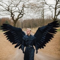 Ailes d'ange articulées personnalisables avec pliage motorisé pour costumes d'Halloween et fêtes