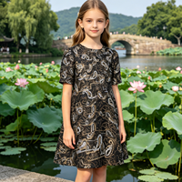 Stock limité |   Tulle brodé de sequins géométriques Paisley noir et or |   Motif Paisley Classique |   Rétro, psychédélique et luxueux