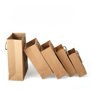 Sacchetti regalo personalizzati in carta Kraft con stampa Logo, Tote per la spesa riciclabile per la vendita al dettaglio, abbigliamento, Packaging promozionale - Product Image 4