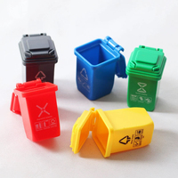 Mini poubelle, bac à déchets, miniatures pour accessoires de maison de poupée, petits bacs à déchets, ornements DIY