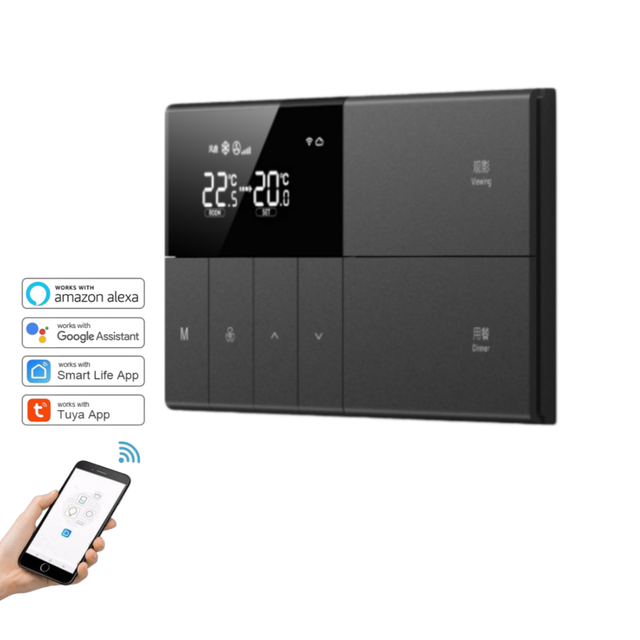 Zigbee Smart Wall Switch 1 Gang PC Material 110V-250V for App  Modern Style Easy Installation China Factory Direct Switch Socket