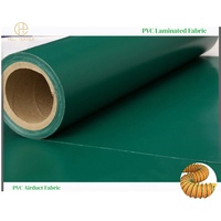Rouleau de tissu en bâche tissée enduite de PVC antistatique et ignifuge pour conduits de ventilation industriels