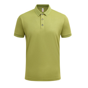 <b>Polo</b> Shirt Solid Color Polyester Breathable Daily Wear Short Sleeve Men's Uniform - Product Image 3