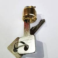 Serrure de porte d'hôtel intelligente à mortaise électronique partie cylindre en laiton avec clés