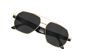 Appel <span class=keywords><strong>audio</strong></span> Bluetooth Aviator extérieur Lunettes intelligentes AI Voix et vidéo AI Traduction en temps réel Dialogue AI Lunettes intelligentes - Product Image 4