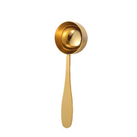 Cuillère doseuse graduée ESTICK en acier inoxydable 304 avec poignée en forme de goutte d'eau pour grains de café et poudre de matcha