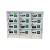 Station de recharge pour téléphone portable, fabricant économique, 3 en 1, USB, 12 baies, verrouillage numérique par mot de passe, casier de recharge rapide pour tablette et téléphone portable, usage public