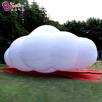 Ballon publicitaire géant en forme de nuage gonflable à l'hélium, nuage gonflable lumineux personnalisé, nuage gonflable géant pour la décoration d'événements