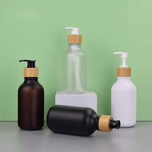 250ml Frosting Báo Chí <span class=keywords><strong>Lotion</strong></span> chai hạt gỗ đầu bơm Pet dầu gội Gel tắm Sub đóng chai bán buôn - Product Image 3