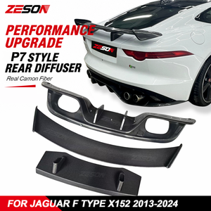 Diffuseur arrière en fibre de carbone style P7 ZESON pour <span class=keywords><strong>Jaguar</strong></span> <span class=keywords><strong>F</strong></span>-<span class=keywords><strong>Type</strong></span> X152 2013-2024 - Product Image 1