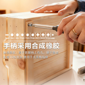 Kit d'outils d'urgence Mei Yi Jia 15 pièces, manche en caoutchouc, acier au chrome-vanadium, ensemble de réparation pour la maison - Product Image 1