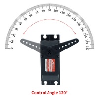 Moteur Servo JX PDI-HV2070MG de Haute Qualité avec Roulements 2BB, Engrenage Métal-Plastique 180 Degrés, Pièce Numérique pour Avion RC 1/5, Accessoire Jouet