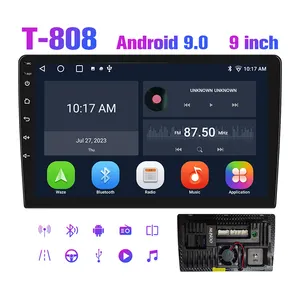 9 inç 2 + 32 araba android müzik seti çift Din dokunmatik ekran 2 Din araba radyo Autoradio Video Gps Wifi Bt Fm Rds araç Dvd oynatıcı oyuncu Android