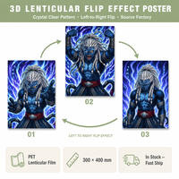 Toptan 3D Lentiküler Anime Posterleri ve Diğer 3D Hareketli Tablolar Değişen Resimli PET Malzemeden Üretilmiştir, Zhejiang'da Üretilmiştir