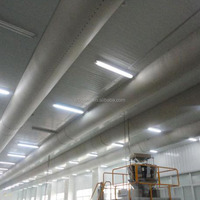 Conduit d'air flexible en tissu carré anti-condensation industriel FABOSEN2026 HVAC pour gymnase, arène sportive, centre commercial