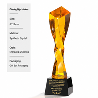 Trophée rectangulaire en cristal écologique de haute qualité, plaque verticale, diamant étincelant, gravure laser arc-en-ciel, couleurs personnalisées