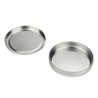 Conteneur en fer blanc rond personnalisé avec logo, couleur et taille au choix, pour menthe, cosmétiques, parfum solide, lotion, avec couvercle coulissant et matériaux recyclés