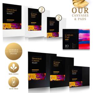 Chevalet français peinture acrylique ensemble Kit de démarrage d'artiste de luxe avec champ en bois Studio croquis boîte chevalet - Product Image 4