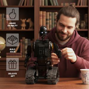 New Product Security Droid Building Blocks <b>Toy</b> with Glowing Eyes Movable Joints and Tracks for Kids and Collectors OEM Wholesale - Product Image 5