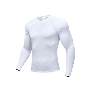 Camisetas deportivas <span class=keywords><strong>de</strong></span> compresión con logotipo personalizado <span class=keywords><strong>de</strong></span> alta calidad, transpirables, <span class=keywords><strong>de</strong></span> secado rápido, para hombre, <span class=keywords><strong>de</strong></span> manga corta, para correr. - Product Image 4