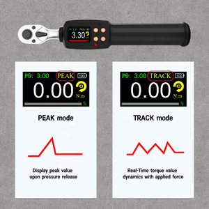 Llave Dinamométrica Digital de Alta Precisión para Motocicleta, 1/4 ", 0.6-12 Nm y 5.31-106.21 in.lb, Precisión del 2%, con Zumbador y Pantalla LED - Product Image 2