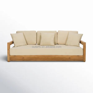 Canapé de <span class=keywords><strong>jardin</strong></span> en teck haut de gamme, <span class=keywords><strong>achat</strong></span> en gros, mobilier de patio avec accoudoirs, canapé d'extérieur en bois naturel résistant aux intempéries - Product Image 5