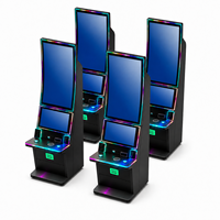 Borne de jeu de compétences en gros avec écran vertical de 43 pouces, moniteur tactile de 24 pouces et éclairage LED RGB